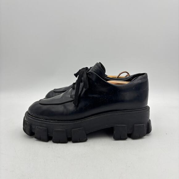 Prada Monolith Brushed Leather Lace Up Thick Sole Shoes Men\'s 41 US 8 main image 16